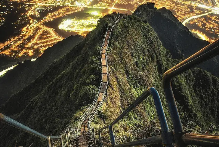 The Stairway to Heaven was built by the U.S. Navy during World War II